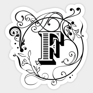 Letter F Sticker